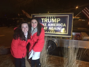 Vanz and I in Des Moines, Iowa on Caucus night. Trump victory party, just turned out to be a party.